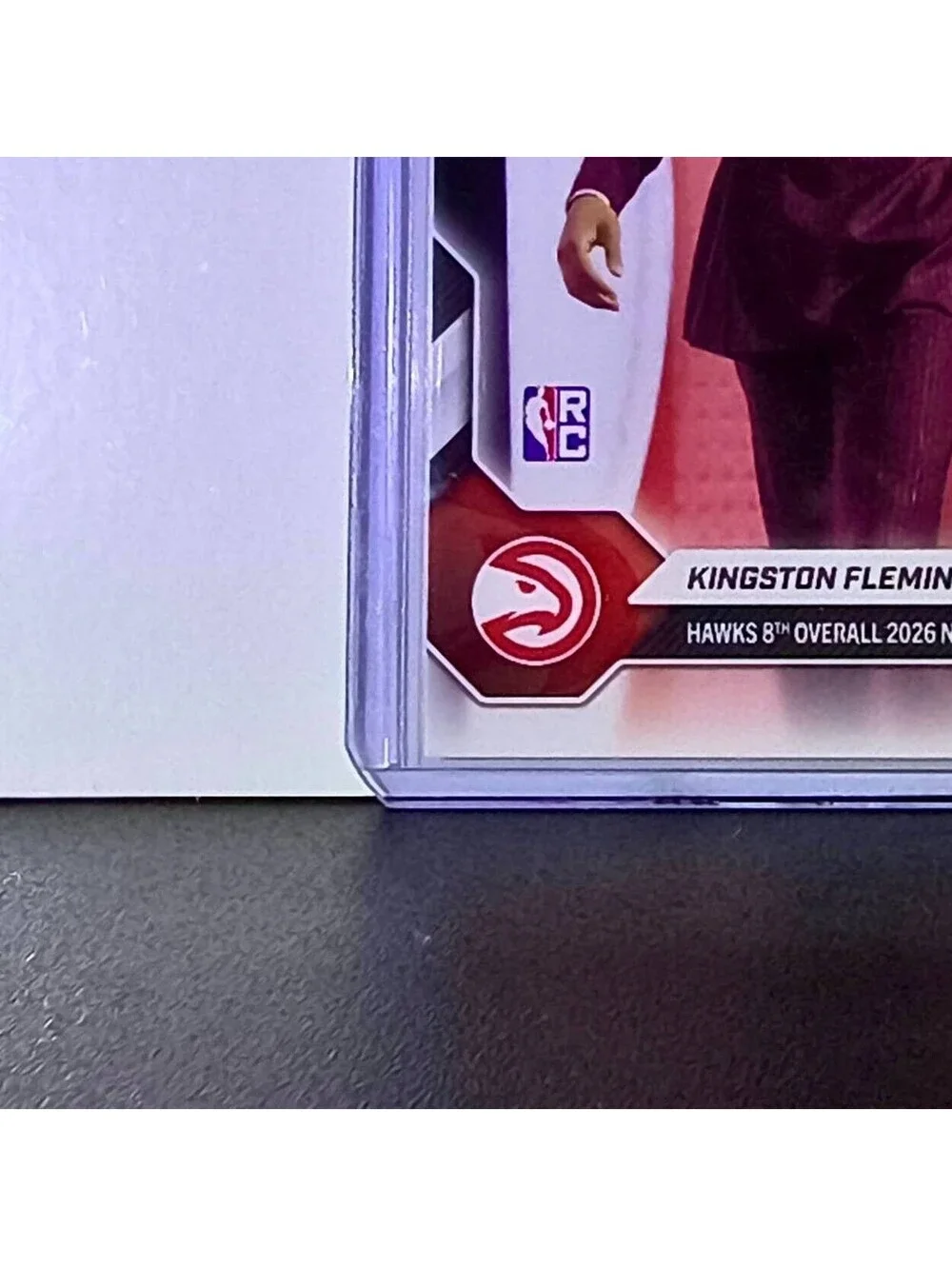 Kingston Flemings Rookie 2026-27 Topps NBA Draft Night #KFLE Card Hawks